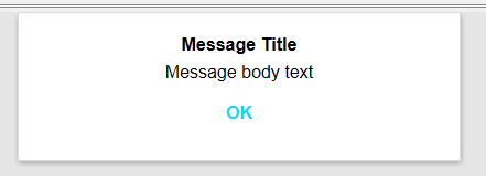 Message Style Dropdown Message using Alpha theme